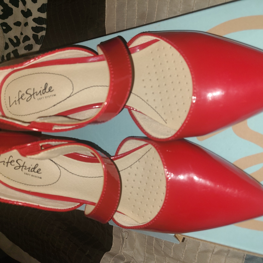 Life Stride Women's Red Heels